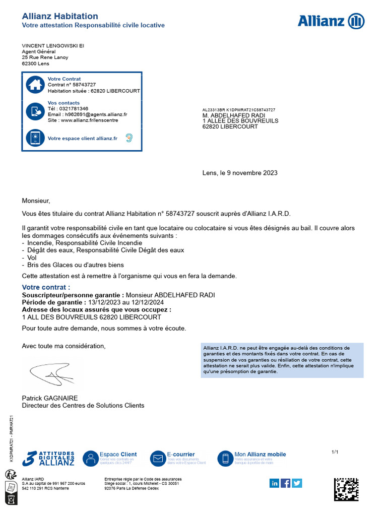 découvrez comment obtenir votre attestation d'assurance responsabilité civile, un document essentiel pour protéger vos intérêts et couvrir les dommages causés à autrui. informez-vous sur les démarches à suivre et les garanties offertes par votre contrat.
