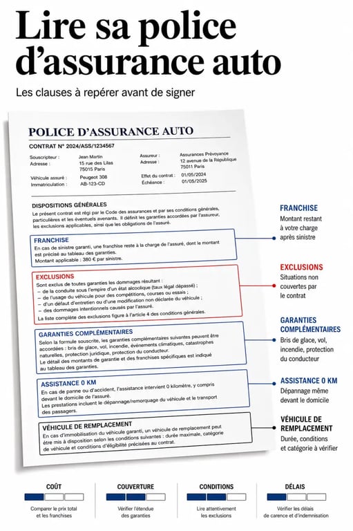 Comment bien choisir son assurance auto après un sinistre : franchises, exclusions et garanties à vérifier